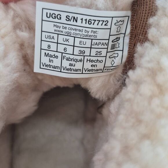 UGG CLASSIC PLATFORM CHESTNUT SUEDE ANKLE BOOTS SHOE SIZE 8 - Picture 8 of 8